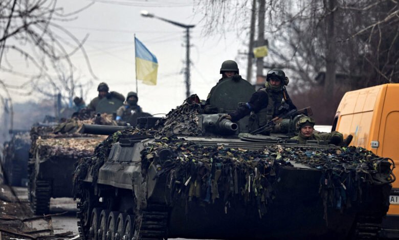 File Photo: File Photo: Ukrainian Soldiers Are Pictured In Their Tanks, Amid Russia's Invasion On Ukraine, In Bucha, In Kyiv Region