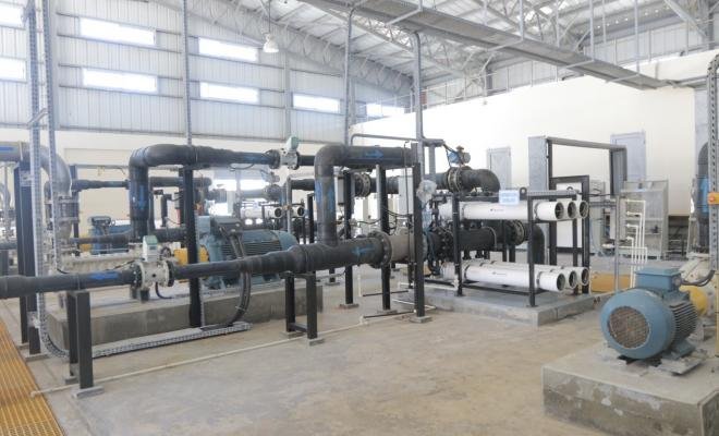 محطة تحلية المياه في منطقة السودانية